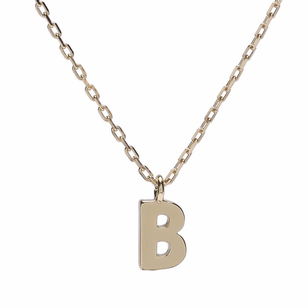 Minimal Initial Necklace - Bing Bang Jewelry NYC