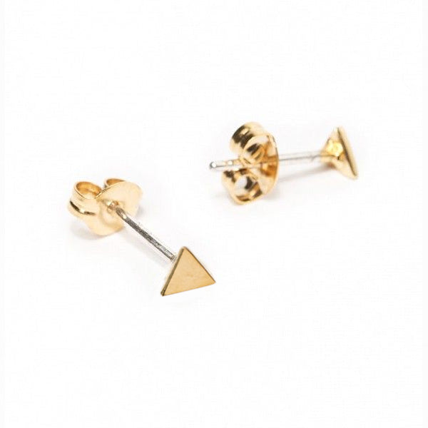 ✨14k Tiny Triangle Stud - Bing Bang Jewelry NYC