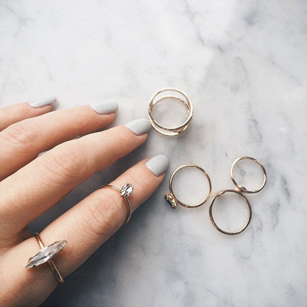 Crystal Shard Ring - Clear Crystal - Bing Bang Jewelry NYC
