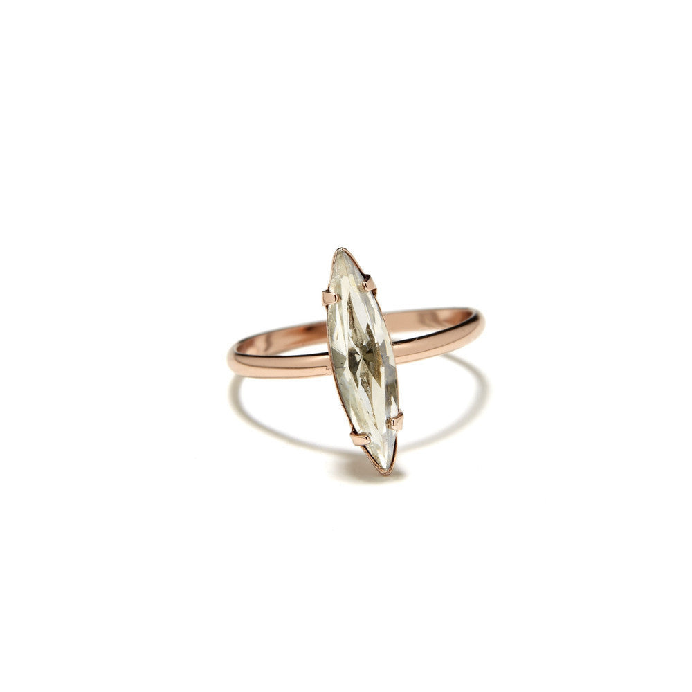 Crystal Shard Ring - Clear Crystal - Bing Bang Jewelry NYC