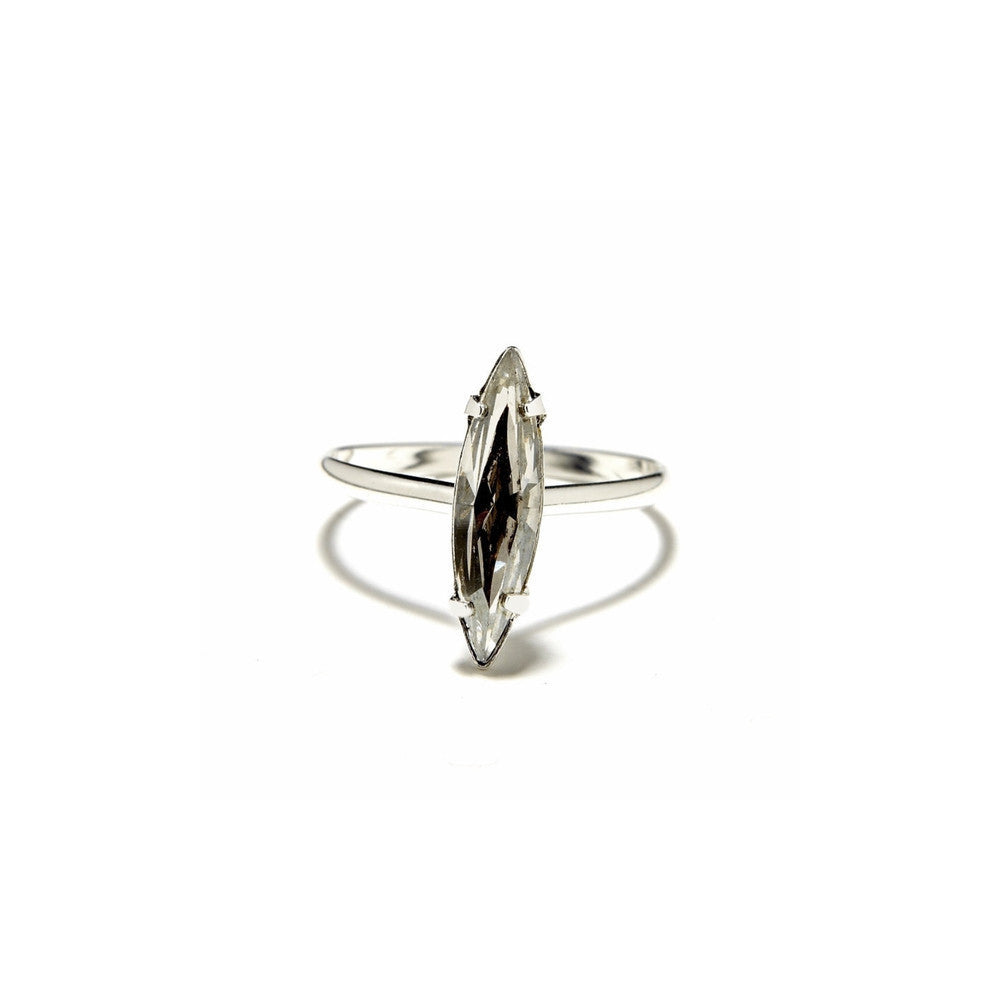 Crystal Shard Ring - Clear Crystal - Bing Bang Jewelry NYC