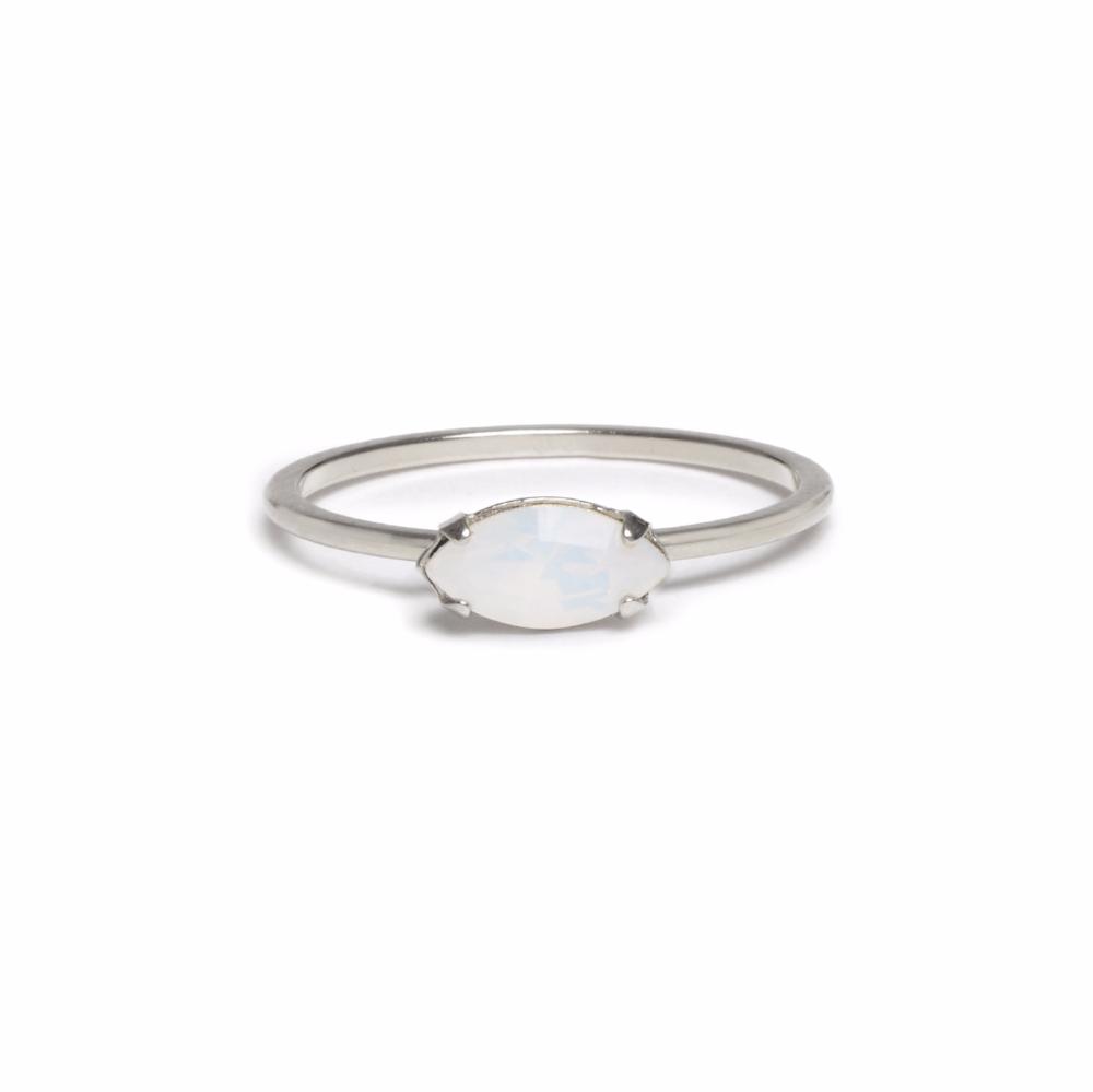 East West Marquis Ring - Opal - Bing Bang Jewelry NYC