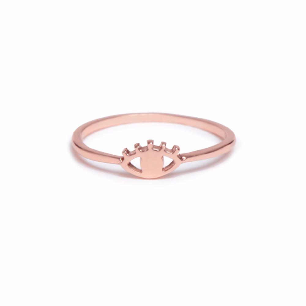 Eye Ring- Rose Gold - Bing Bang Jewelry NYC