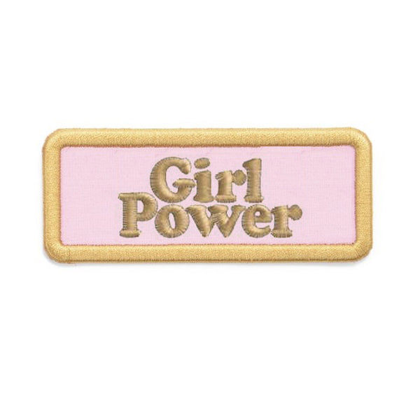 Pink Iron On Patches Letter GIRL Power Woman Fashion Logo