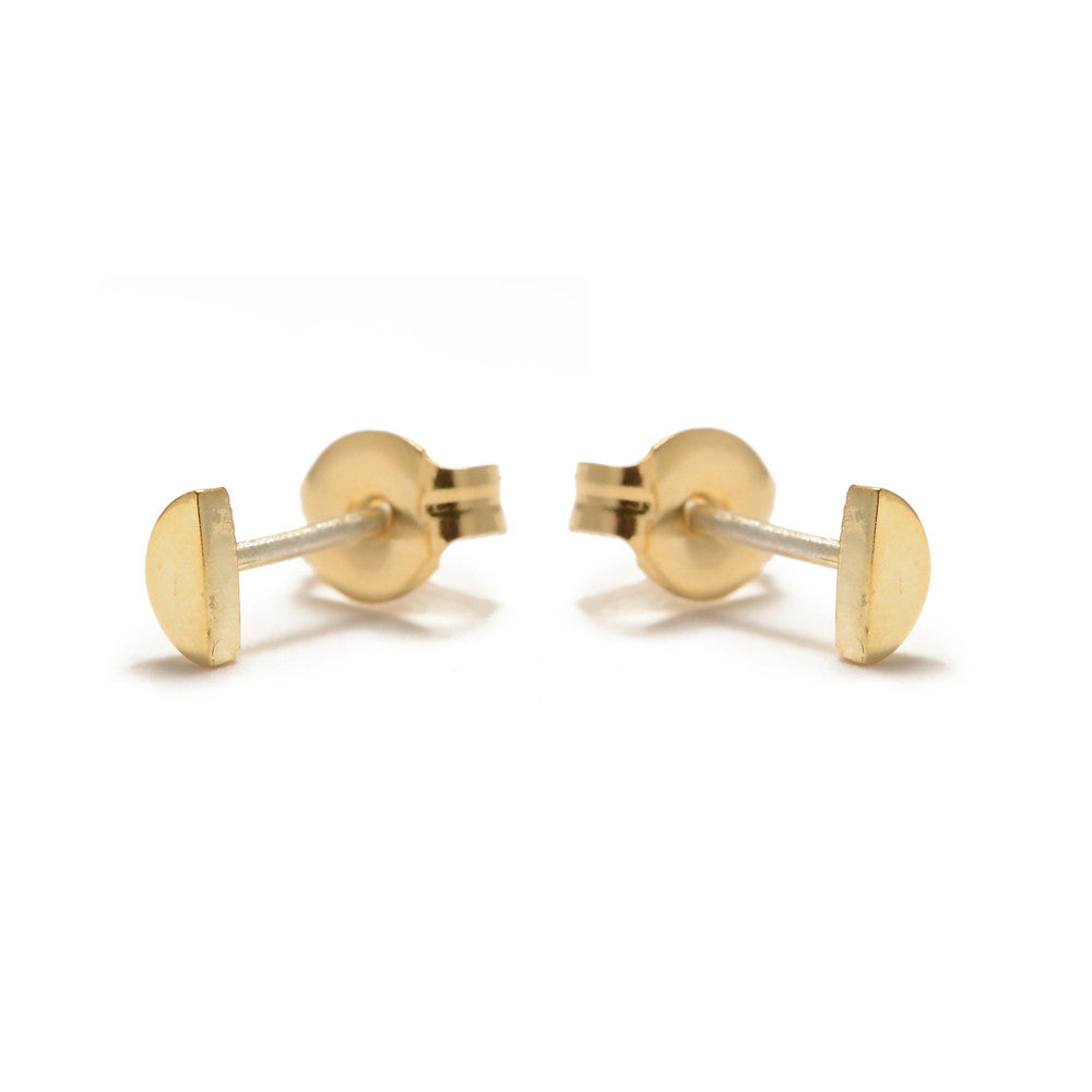 Half Moon Studs - Bing Bang Jewelry NYC