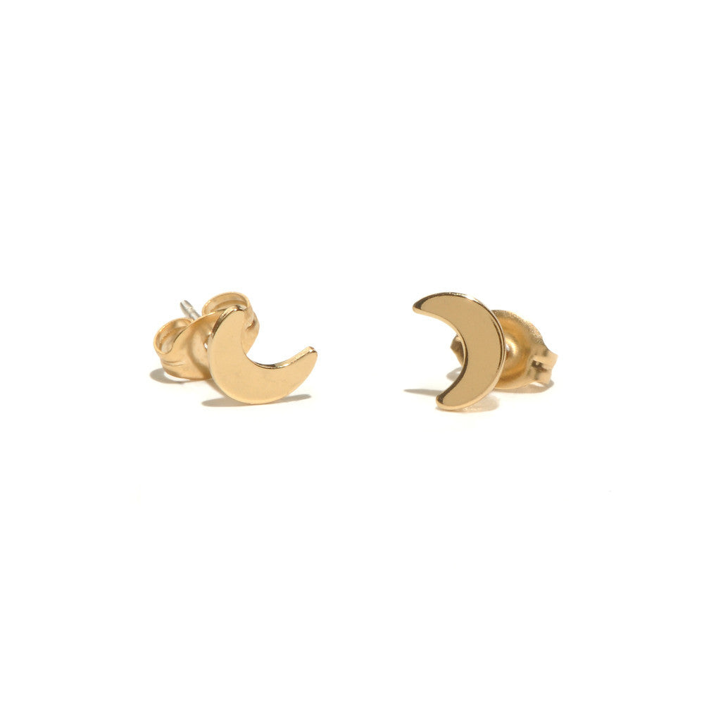 Little Moon Studs - Bing Bang Jewelry NYC