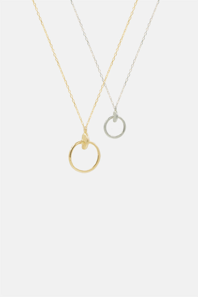 Moon Hoop Necklace - Petit - Bing Bang Jewelry NYC