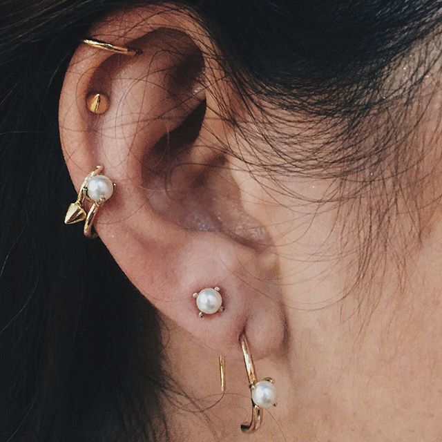 Classic Pearl Studs - Bing Bang Jewelry NYC