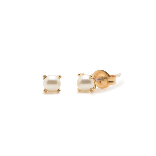 Classic Pearl Studs - Bing Bang Jewelry NYC