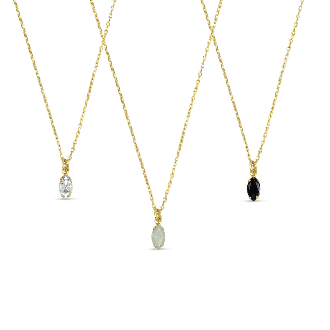 Tiny Marquis Charm - Bing Bang Jewelry NYC