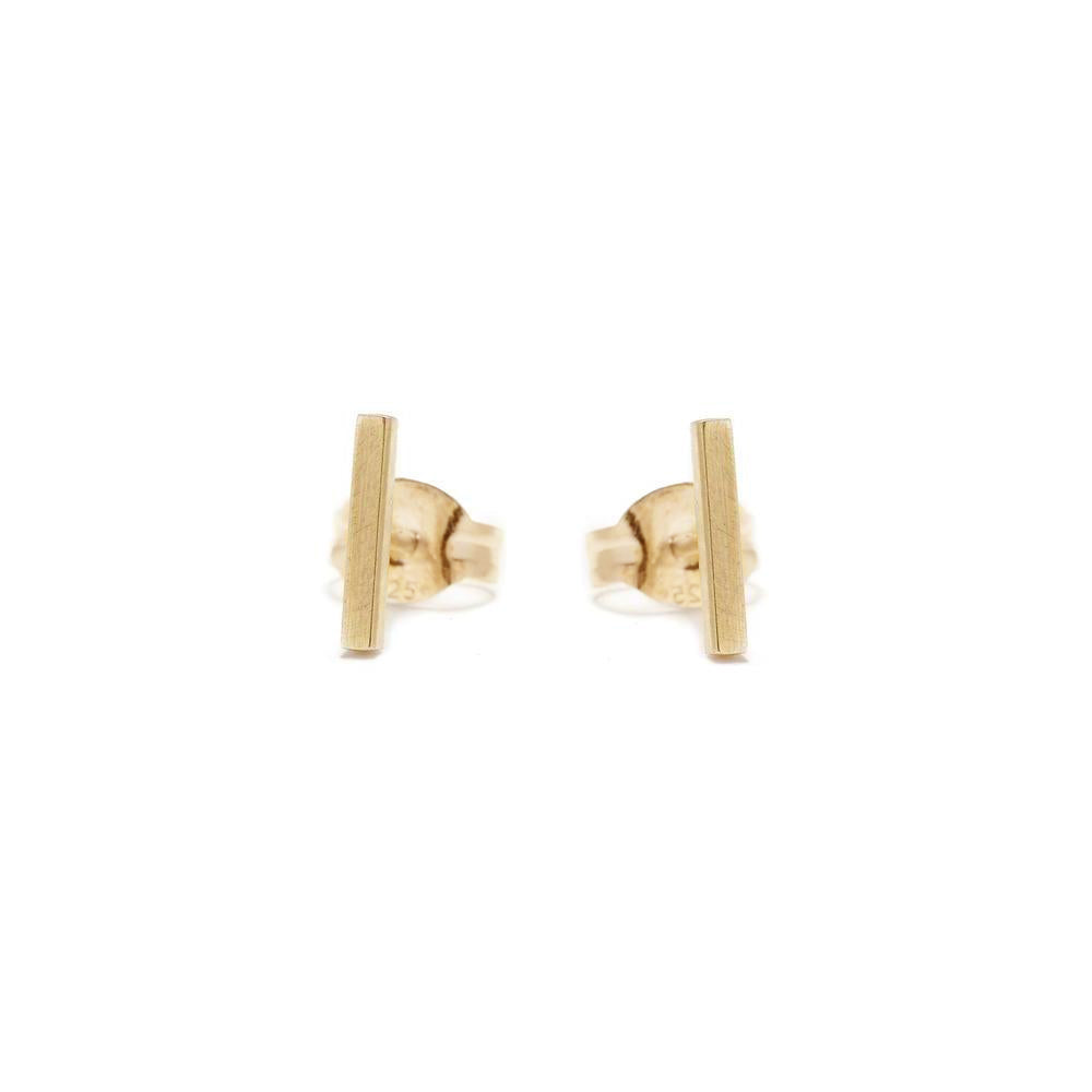 ✨14k Tiny Bar Stud - Bing Bang Jewelry NYC