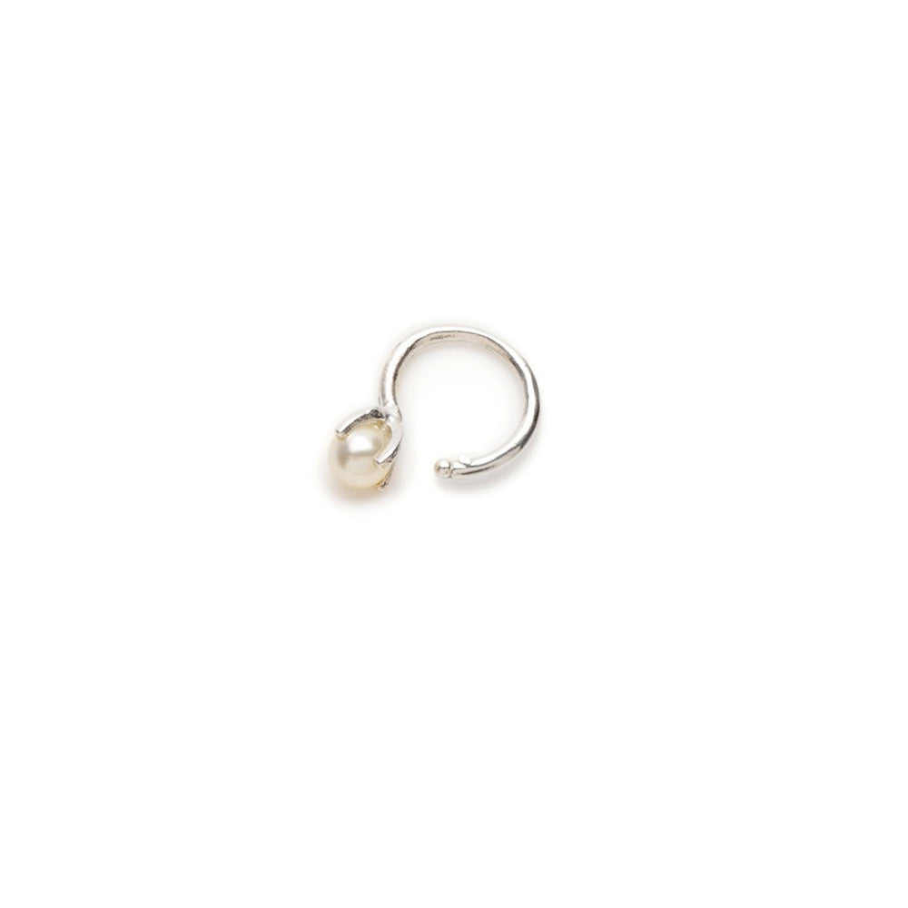 Tiny Pearl Ear Cuff - Bing Bang Jewelry NYC