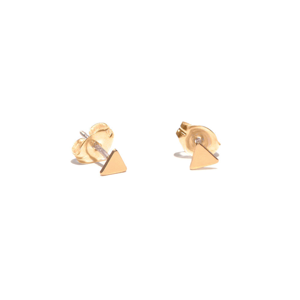 ✨14k Tiny Triangle Stud - Bing Bang Jewelry NYC