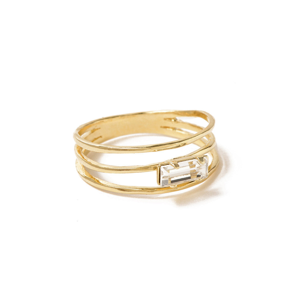 Stacked Baguette Ring - Bing Bang Jewelry NYC