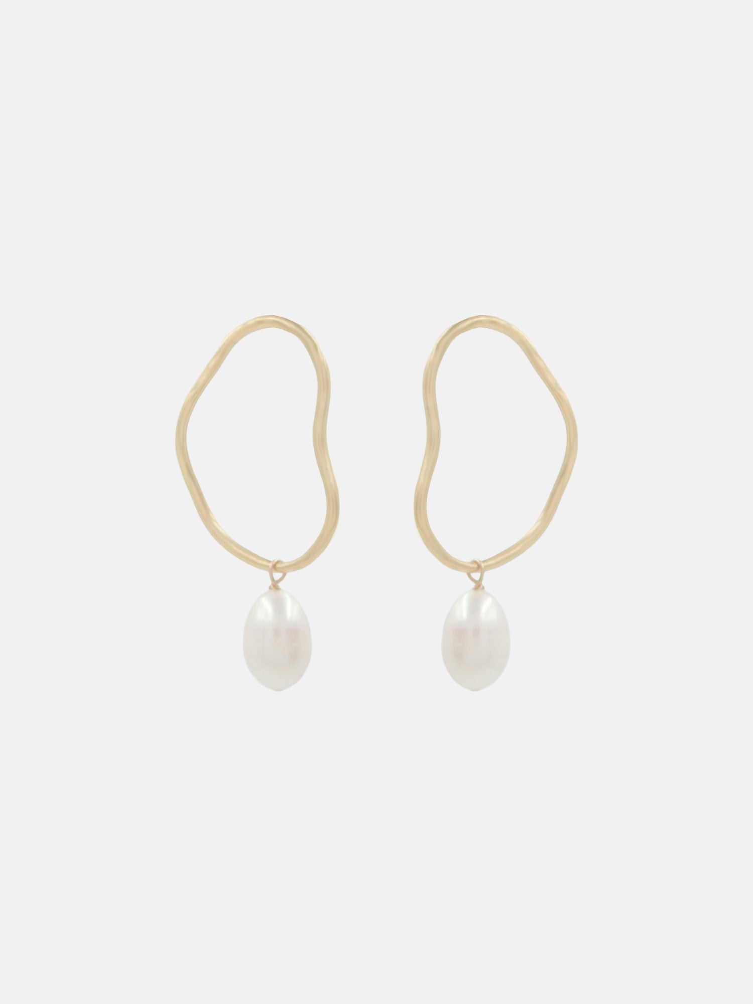 Aalto Midi Pearl Drop Earrings - Bing Bang Jewelry NYC