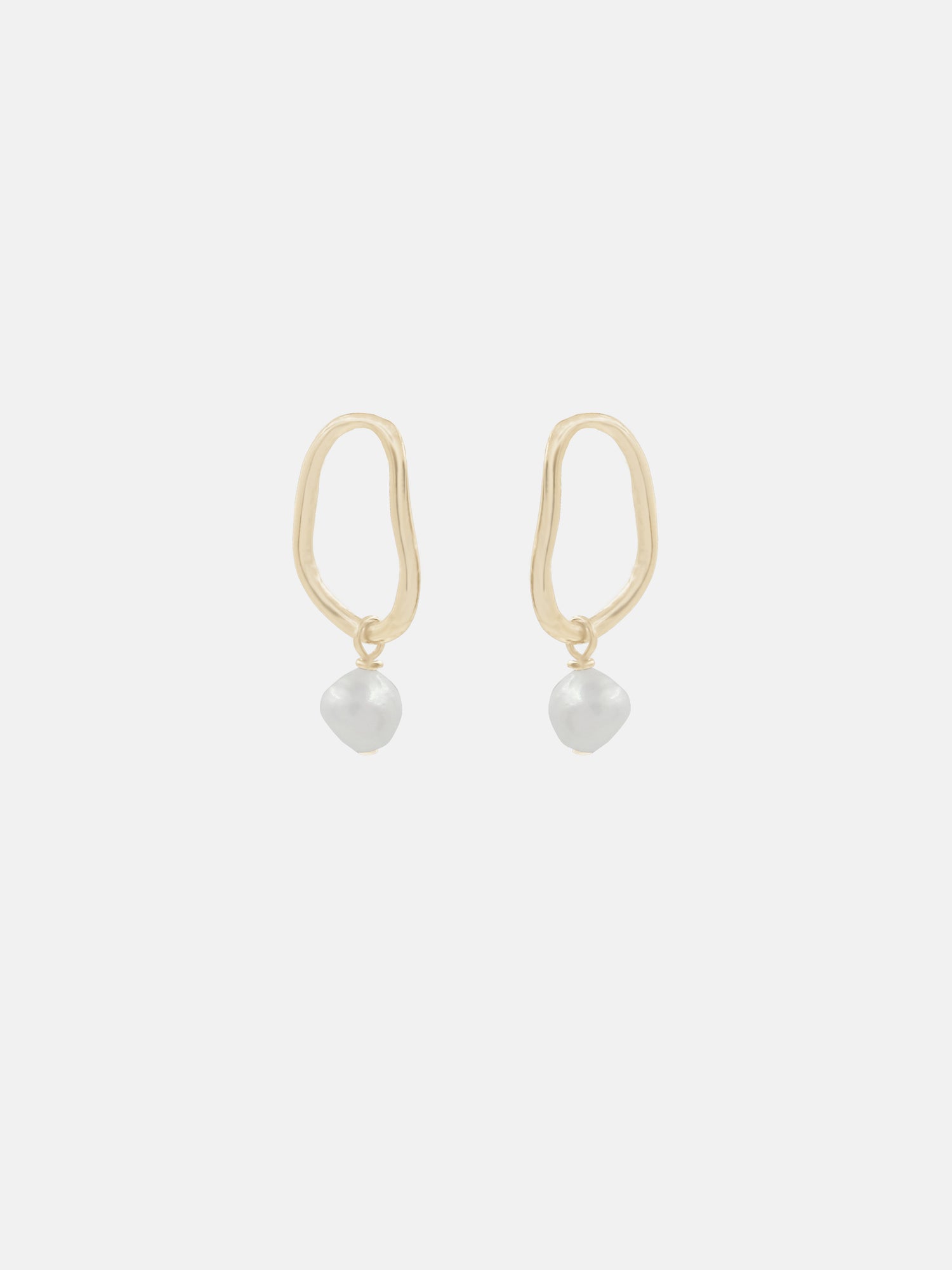 Aalto Mini Pearl Drop Earrings - Bing Bang Jewelry NYC
