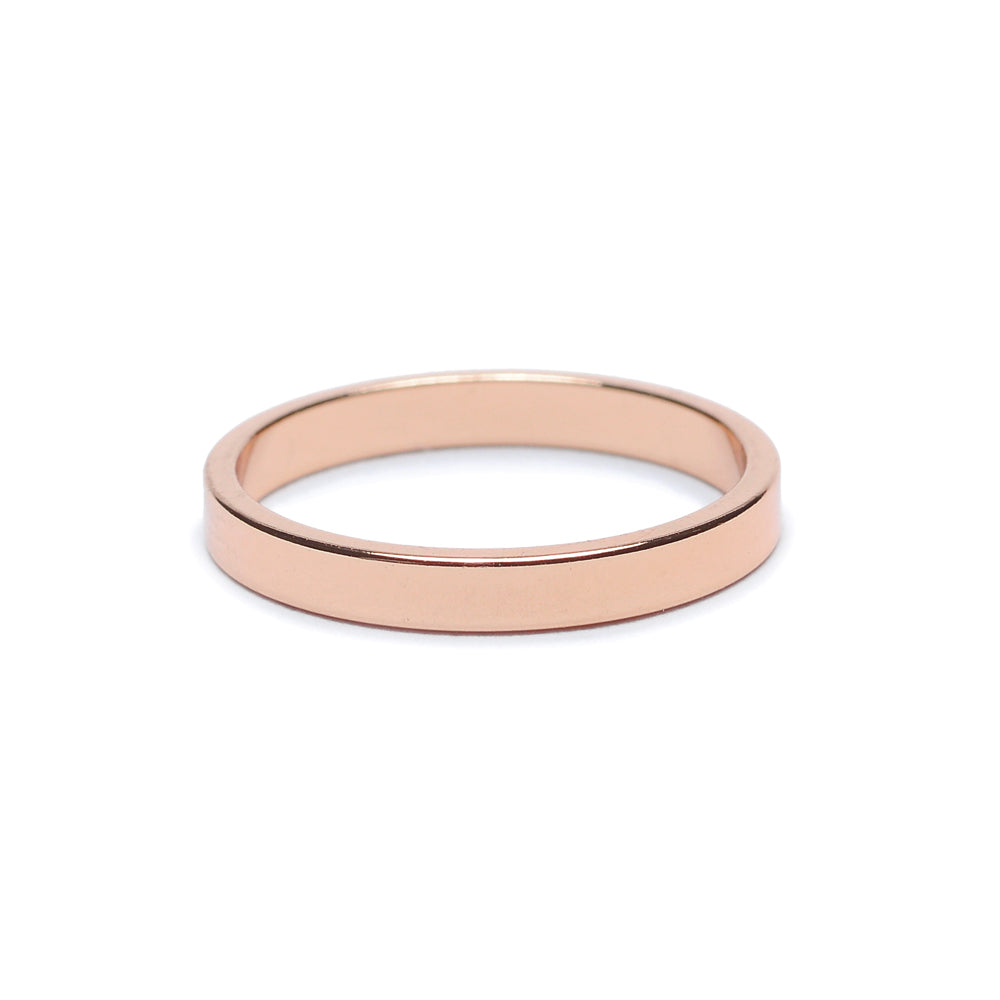 Minimal Flat Band - Classic - Bing Bang Jewelry NYC