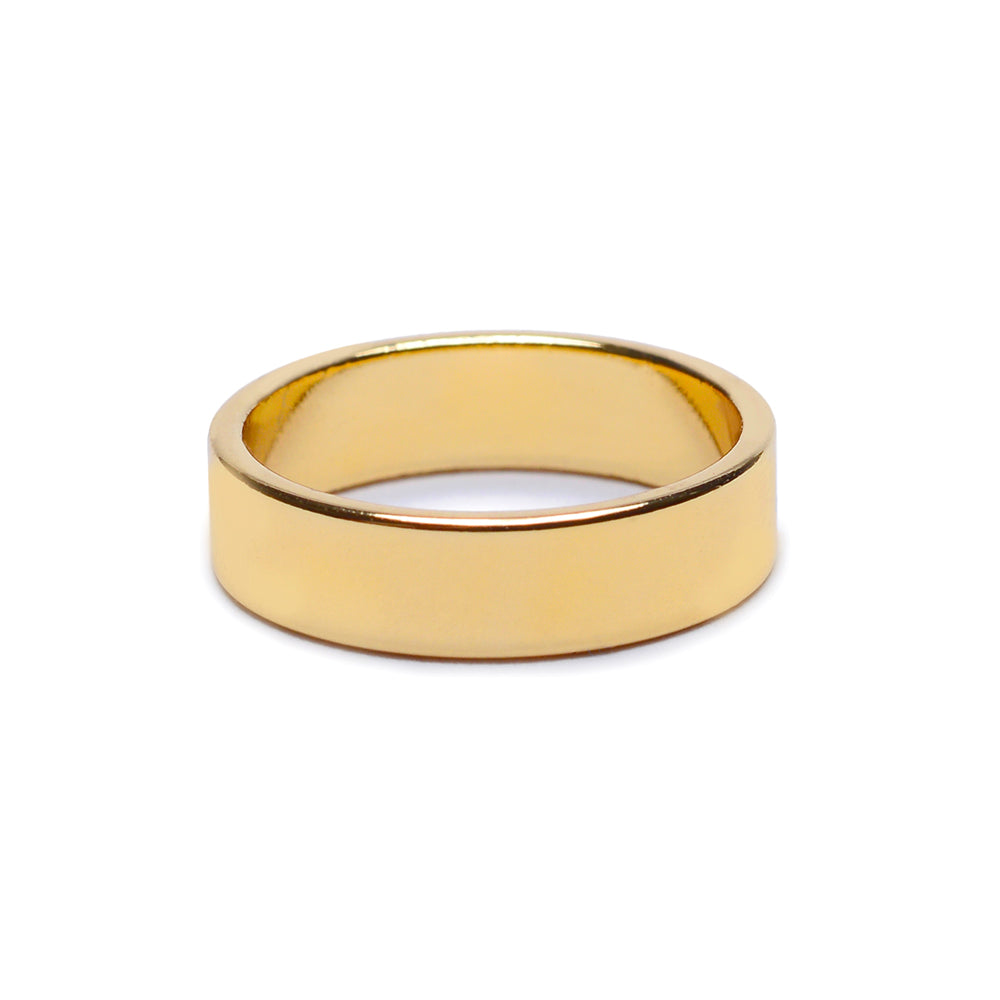 Minimal Flat Band - Wide - Bing Bang Jewelry NYC