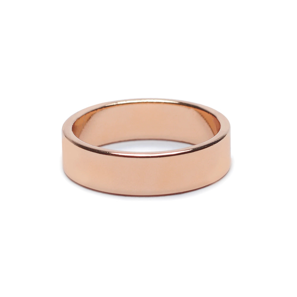 Minimal Flat Band - Wide - Bing Bang Jewelry NYC