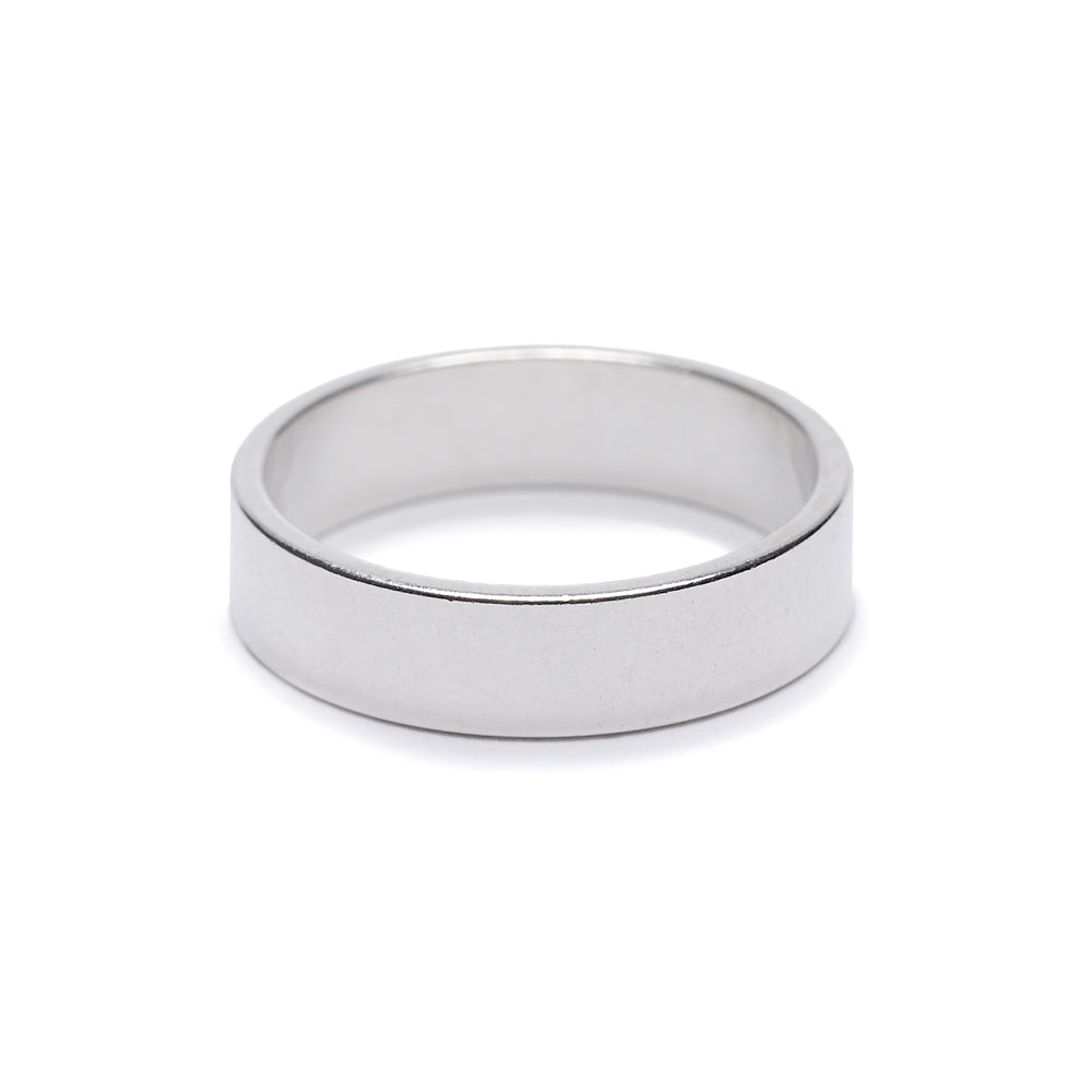 Minimal Flat Band - Wide - Bing Bang Jewelry NYC