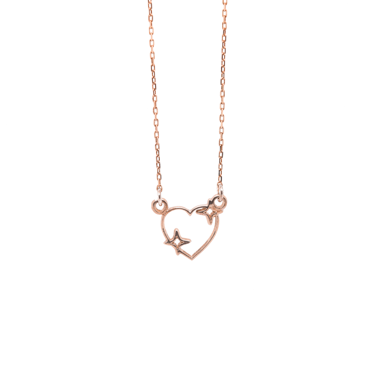 Sparkle Heart Necklace - Bing Bang Jewelry NYC