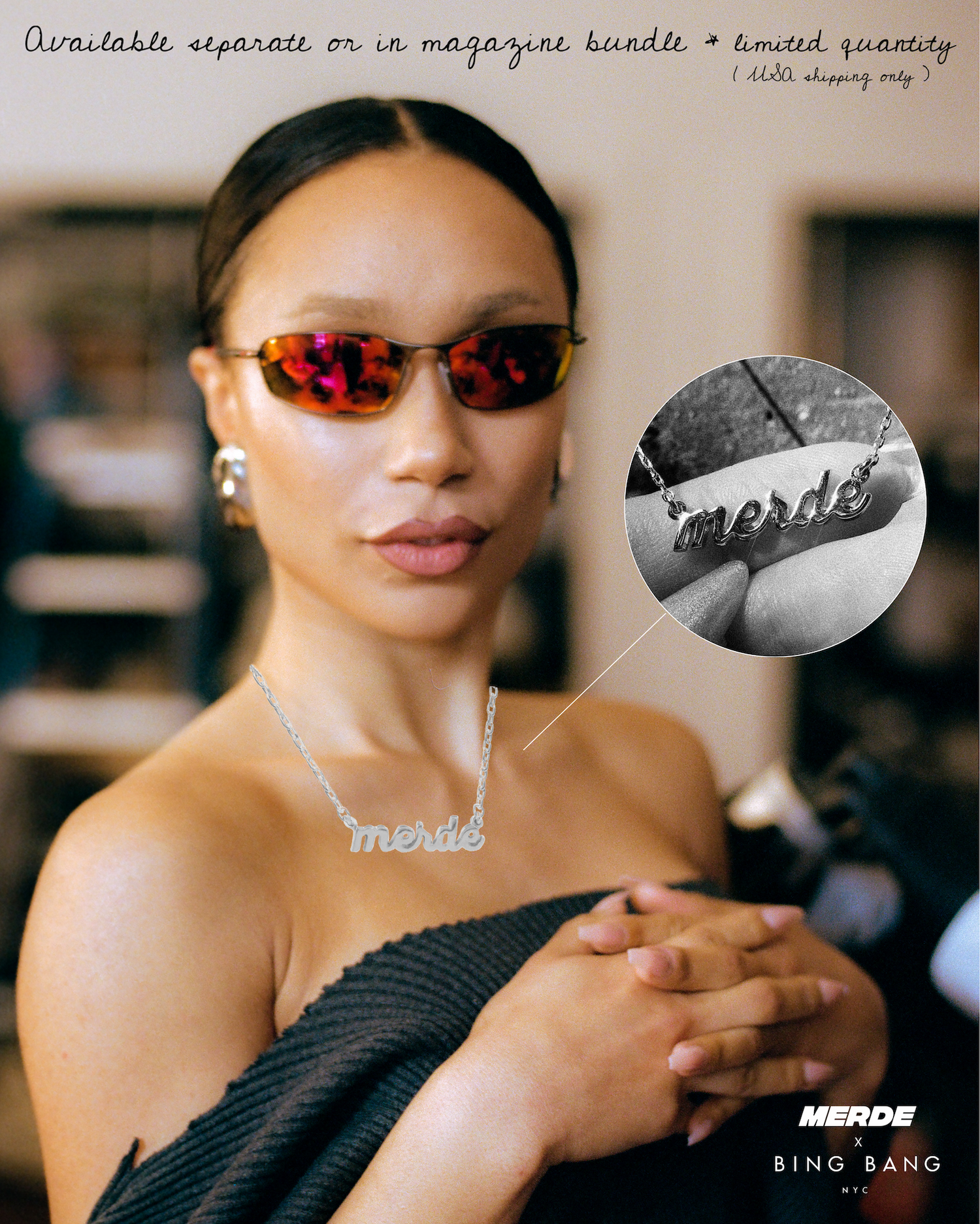 Merde Necklace - Bing Bang Jewelry NYC