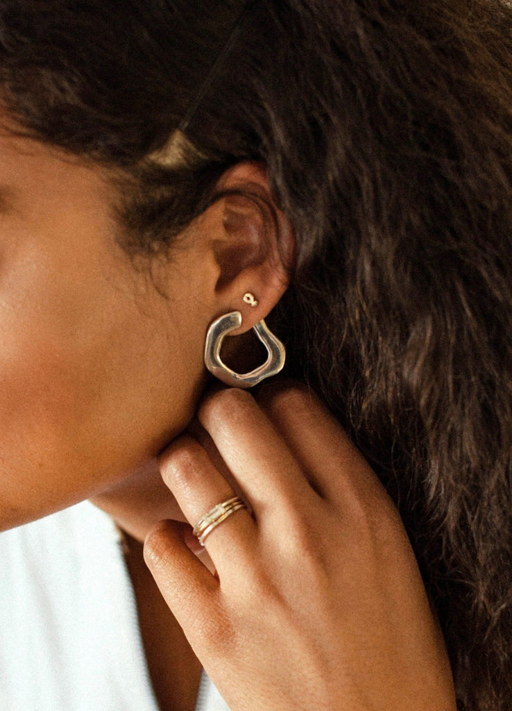 Mini Brushstroke Earrings - Bing Bang Jewelry NYC