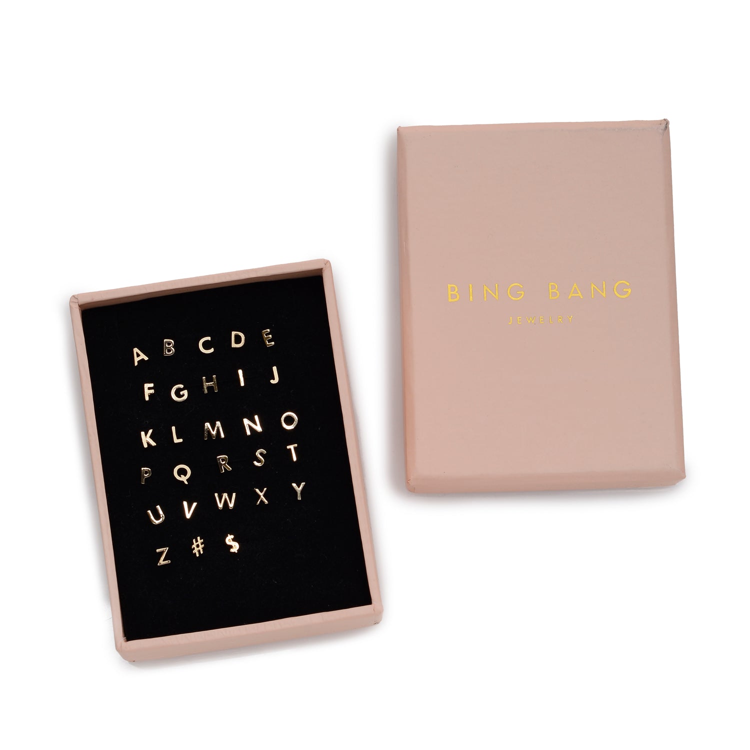 Tiny Initial Studs - Bing Bang Jewelry NYC