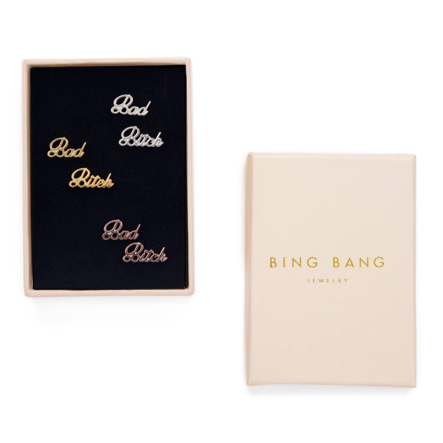 Bad Bitch Studs (BB x Me & You) - Bing Bang Jewelry NYC