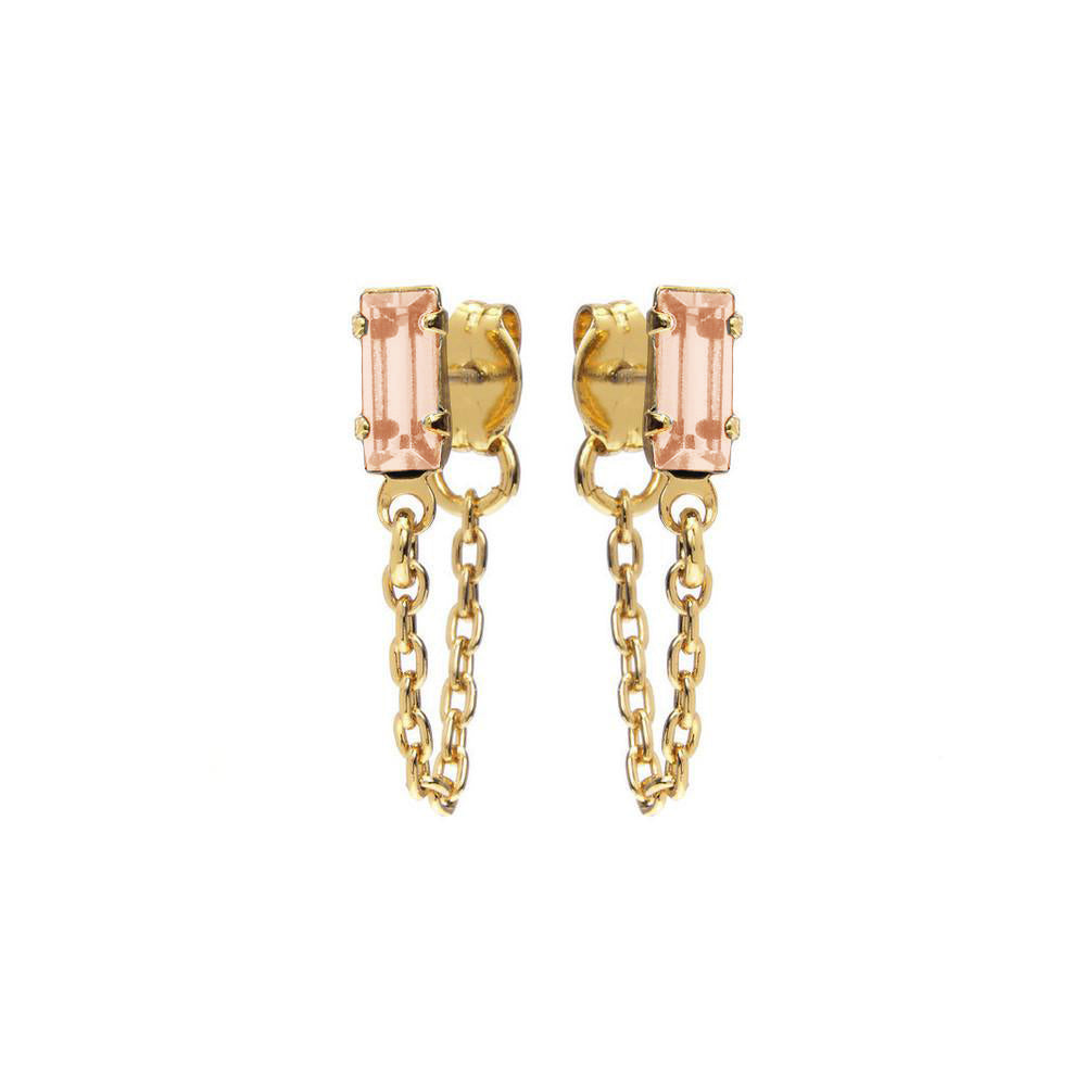 Baguette Continuous Earrings - Bing Bang Jewelry NYC