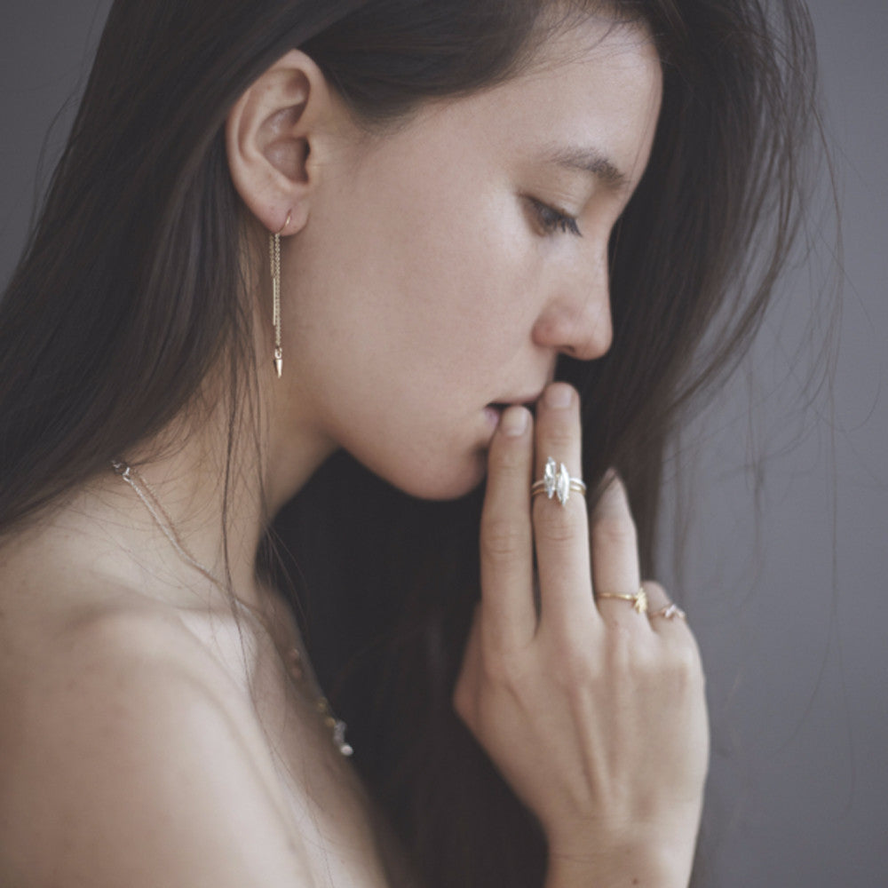 Bullet Threader Earrings - Bing Bang Jewelry NYC