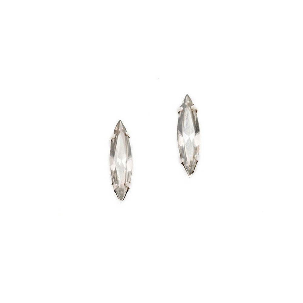 Crystal Shard Studs - Clear Crystal - Bing Bang Jewelry NYC