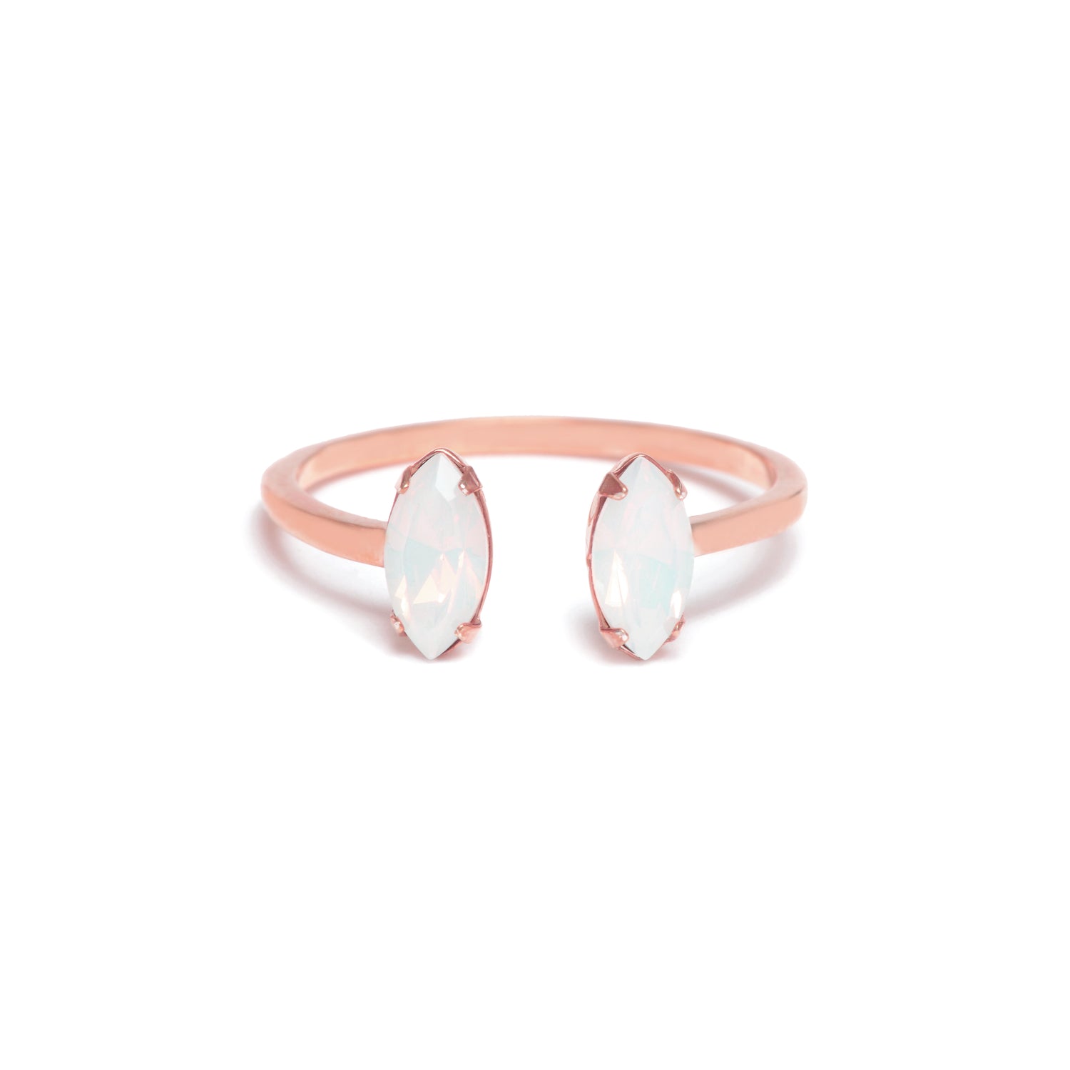 Double Marquis Ring - Rose Gold - Bing Bang Jewelry NYC