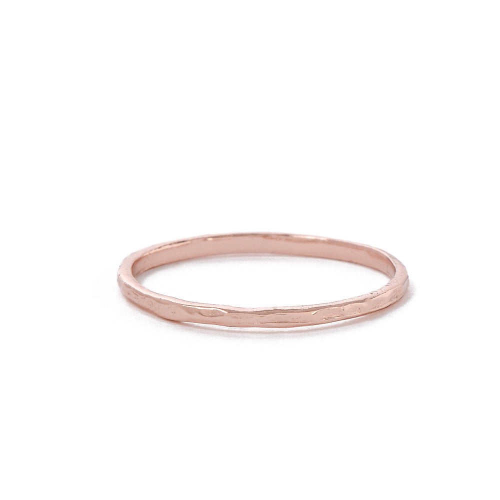 Delicate Hammered Band - Bing Bang Jewelry NYC