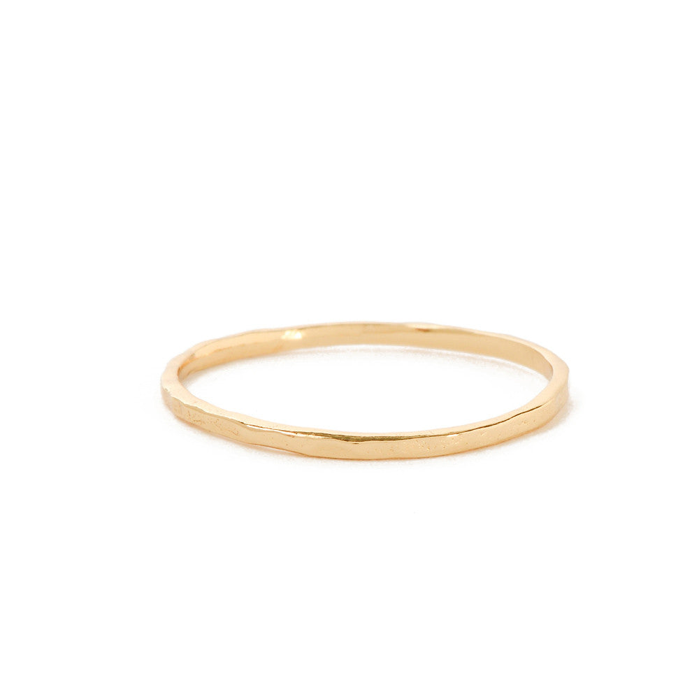 Delicate Hammered Band - Bing Bang Jewelry NYC