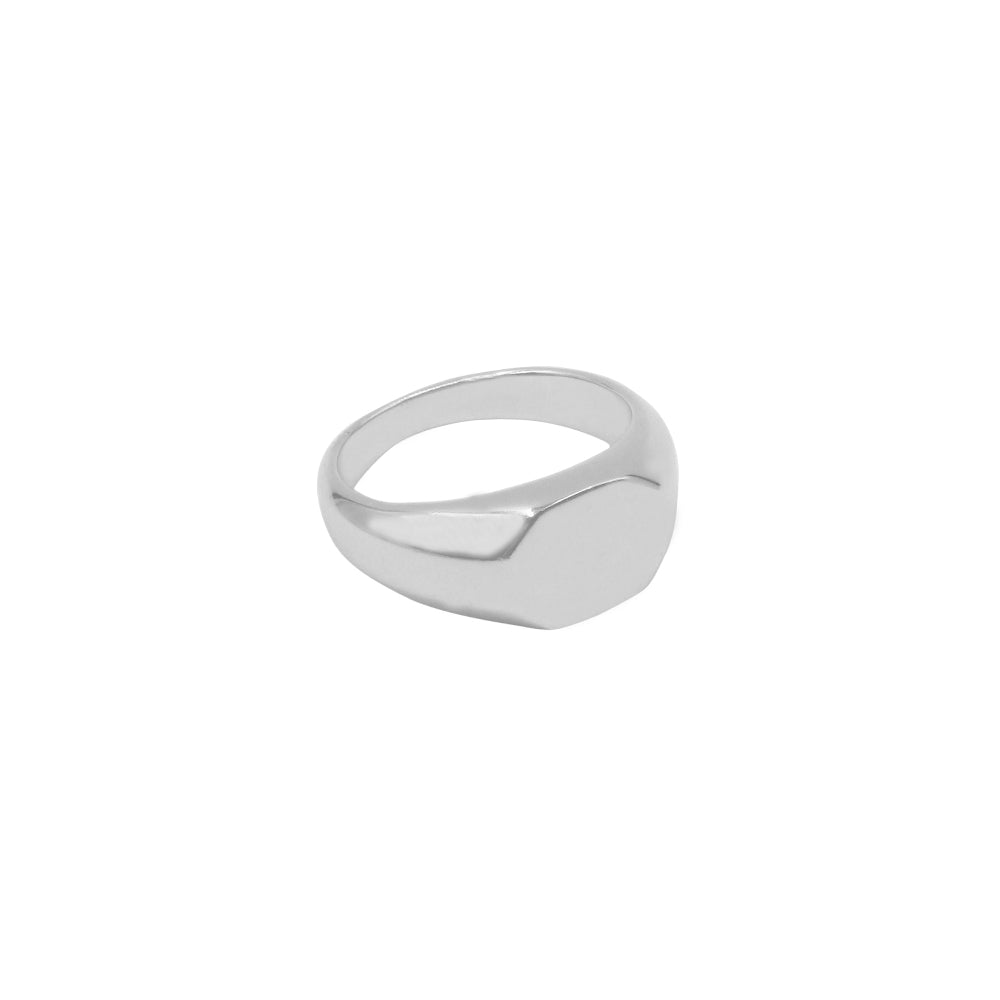 Hexagon Signet Ring - Bing Bang Jewelry NYC