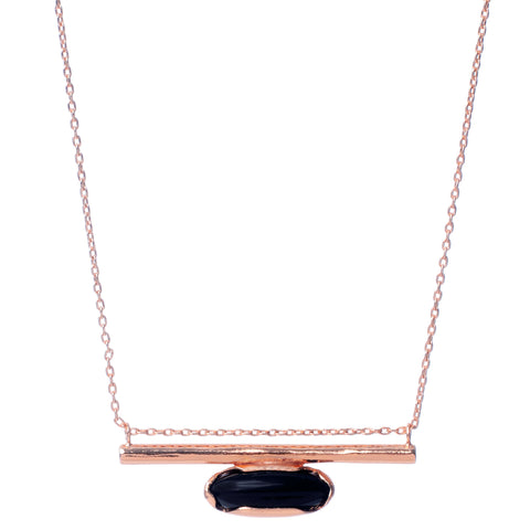 Horizon Line Necklace - Gold - Bing Bang Jewelry NYC