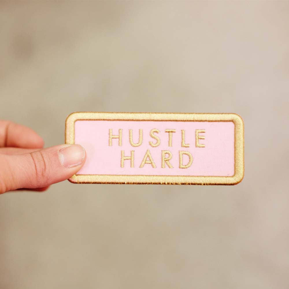 HUSTLE HARD Patch - Bing Bang Jewelry NYC