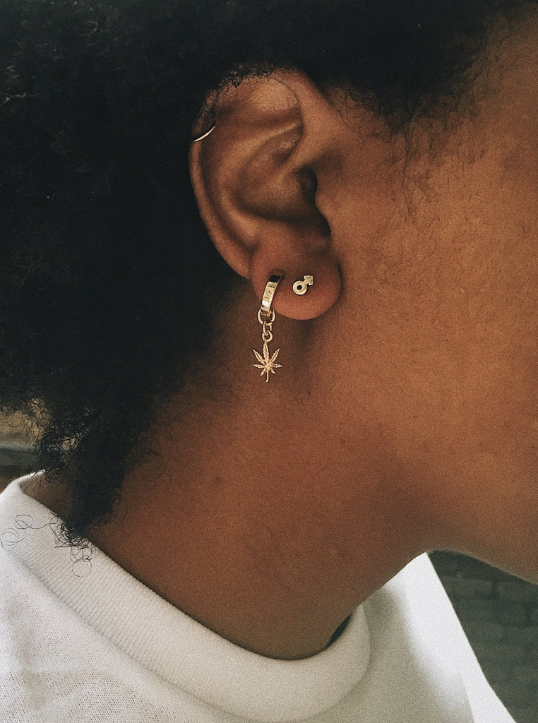 Tiny Venus / Mars Studs - Bing Bang Jewelry NYC