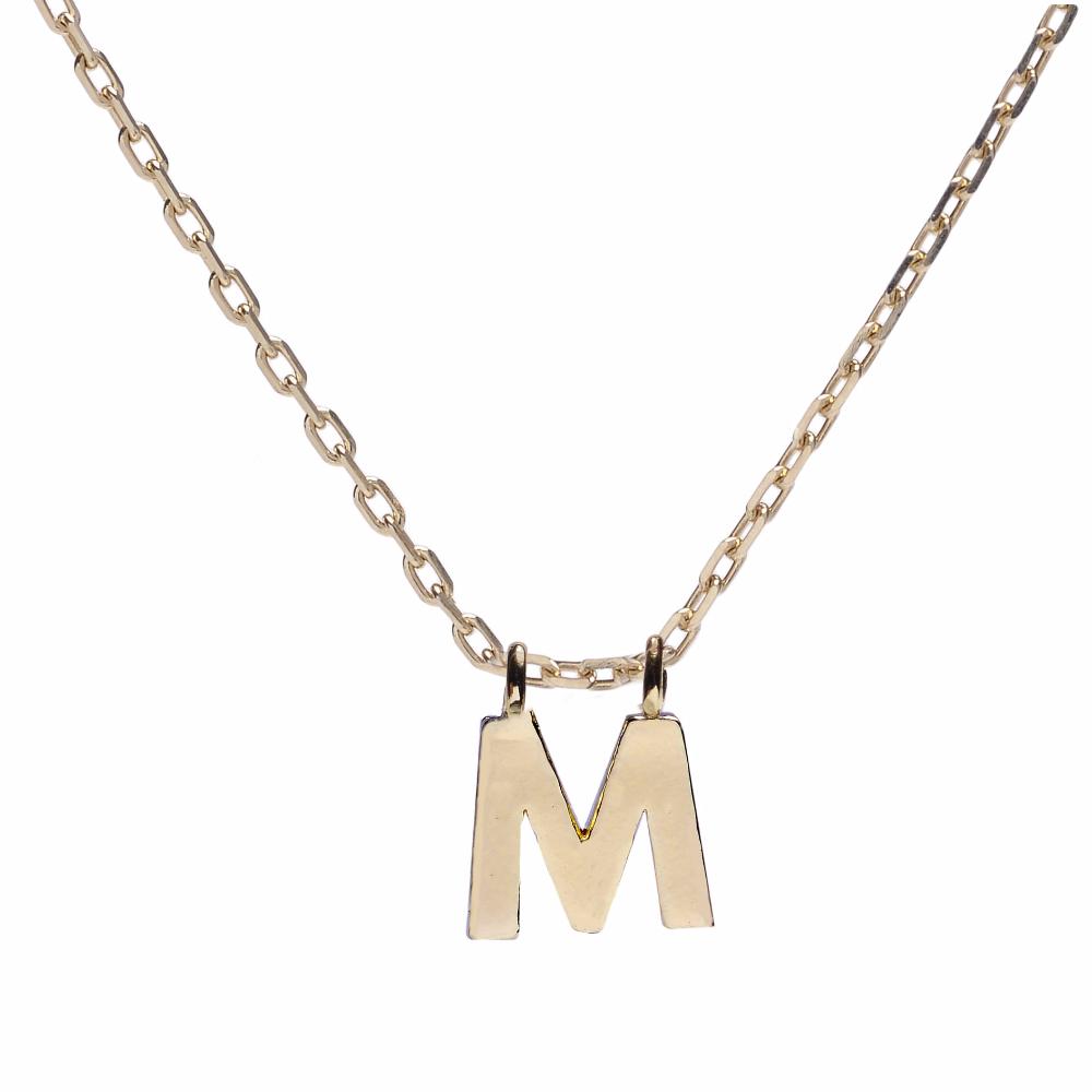 Minimal Initial Necklace - Bing Bang Jewelry NYC