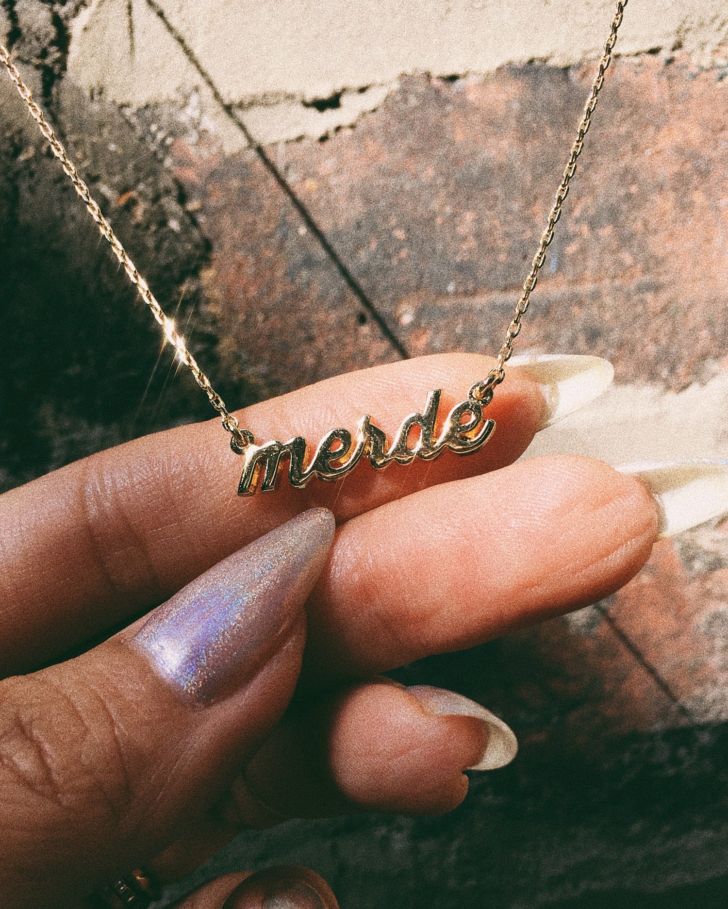 Merde Necklace - Bing Bang Jewelry NYC