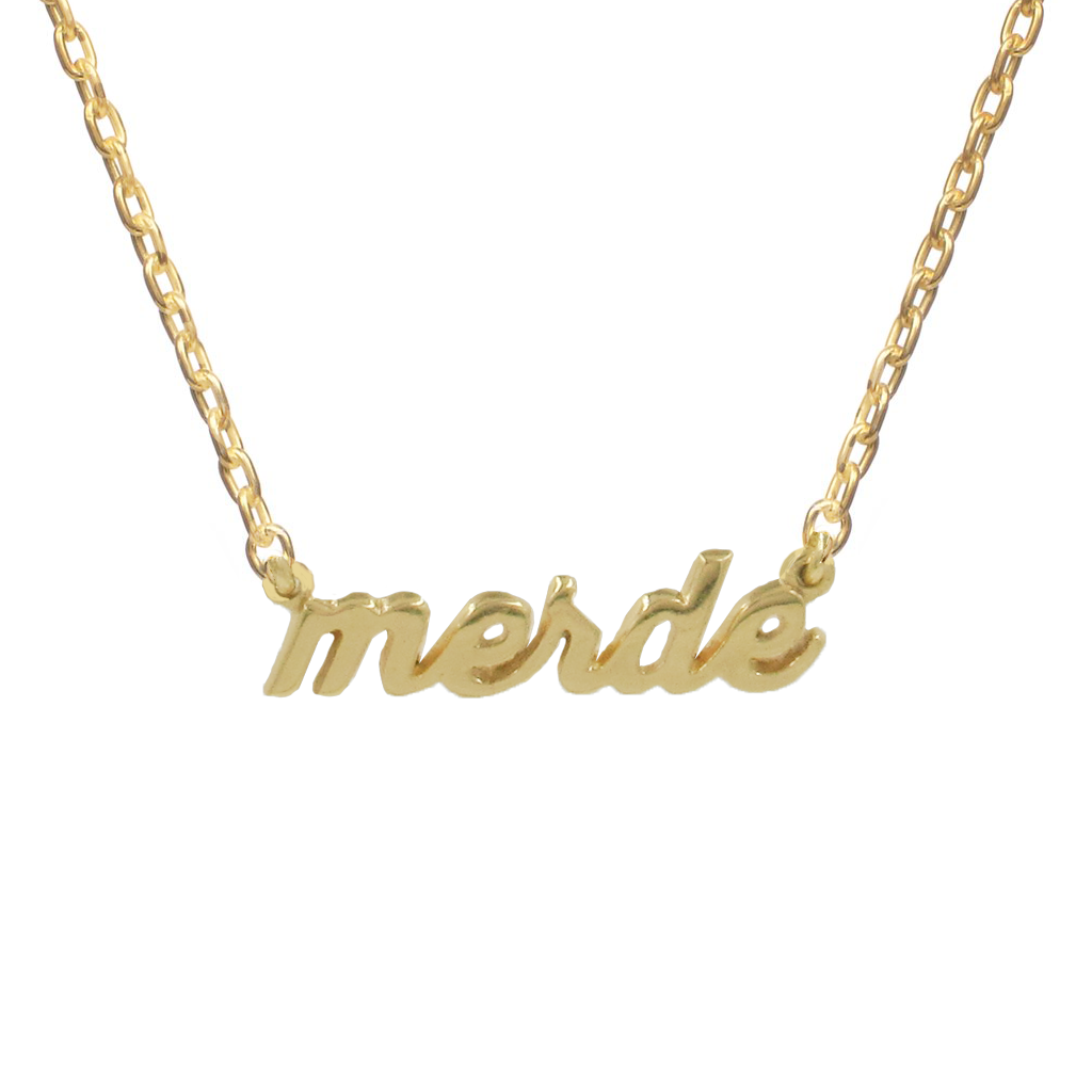 Merde Necklace - Bing Bang Jewelry NYC