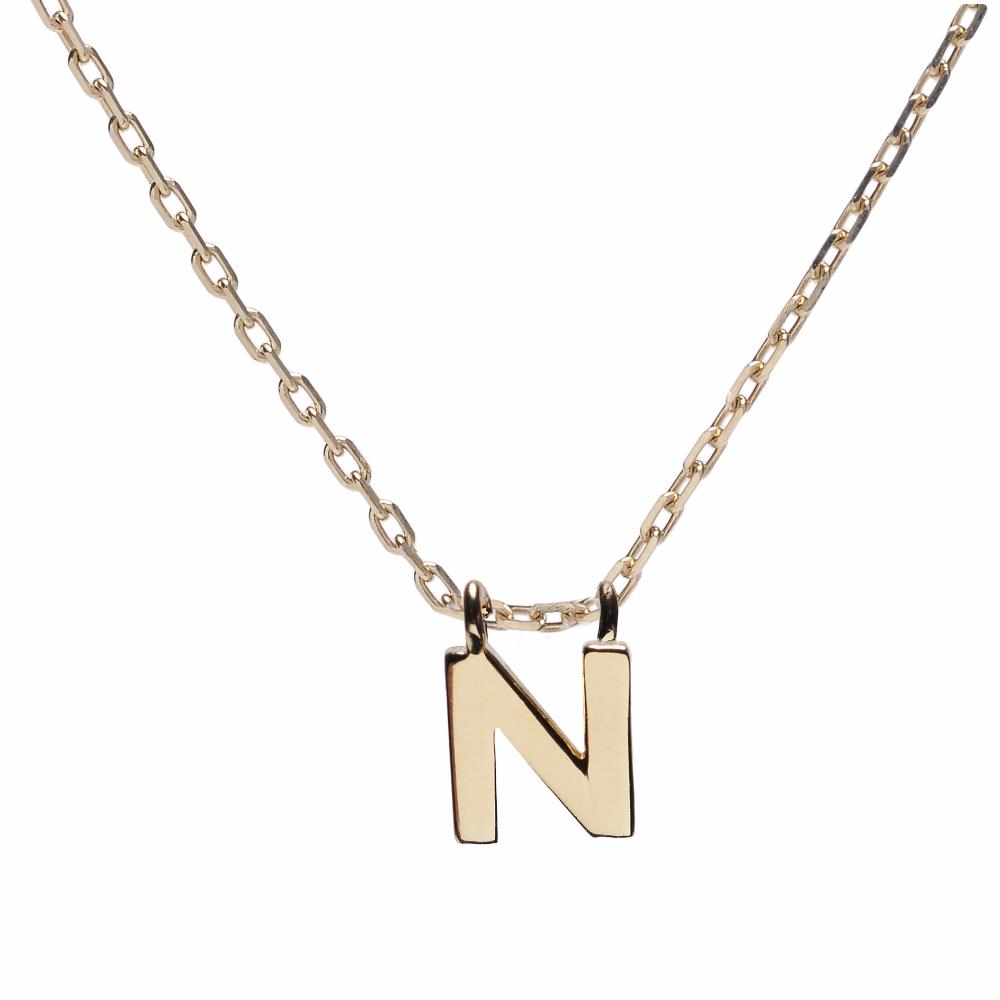 Minimal Initial Necklace - Bing Bang Jewelry NYC