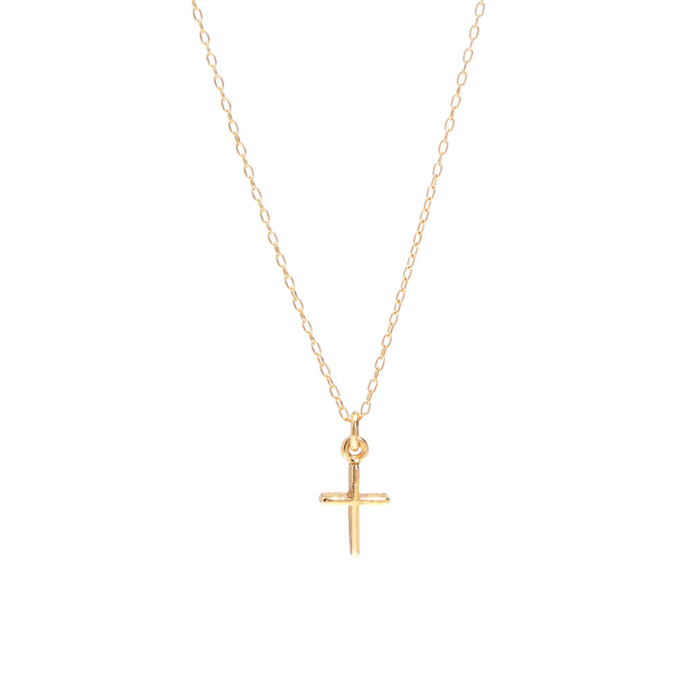 Skinny Cross Necklace - Bing Bang Jewelry NYC