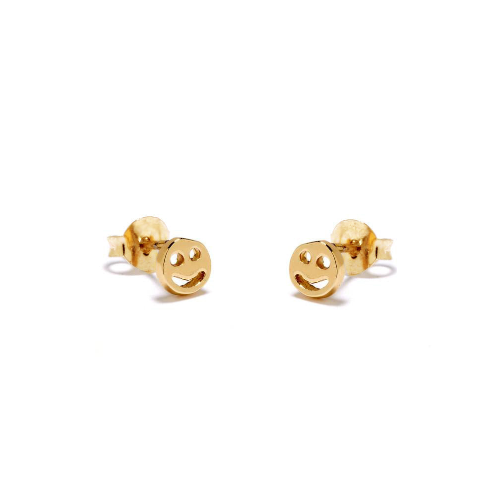 ✨14k Smiley Face Stud - Bing Bang Jewelry NYC