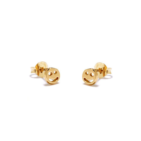 ✨14k Smiley Face Stud - Bing Bang Jewelry NYC