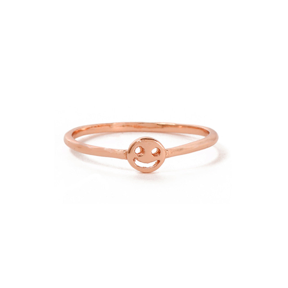 Smiley Face Ring - Bing Bang Jewelry NYC