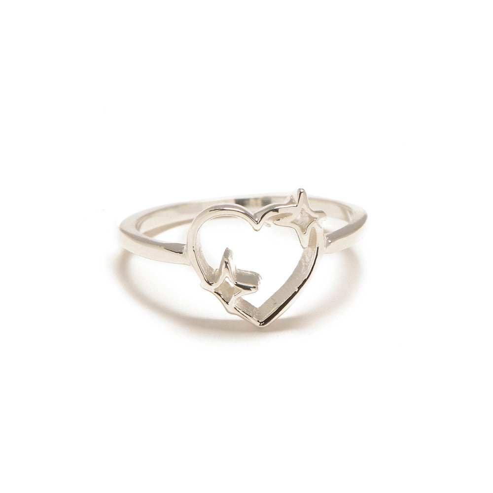 Sparkle Heart Ring - Bing Bang Jewelry NYC