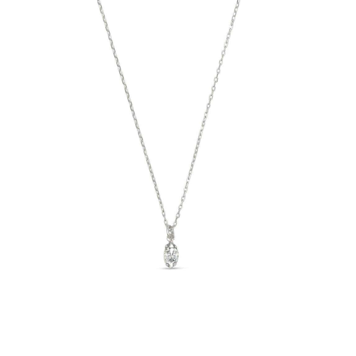 Tiny Marquis Necklace - Bing Bang Jewelry NYC