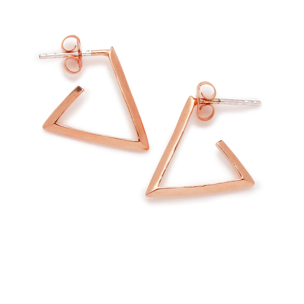 Little Triangle Hoops - Bing Bang Jewelry NYC